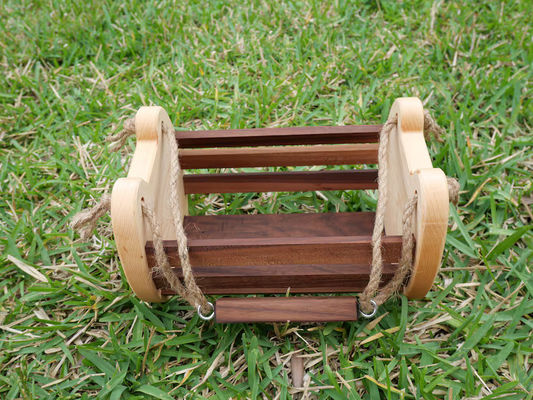 Panier de rangement de cuisine de ferme rustique avec imprimante de logo personnalisé panier d'œufs en bois