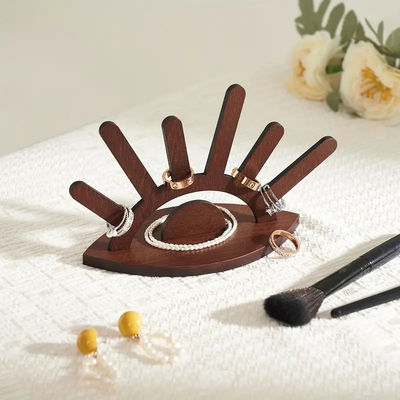 Détecteur de bague en bois Détecteur de bijoux créatifs Pour les ornements Package cadeau inclus