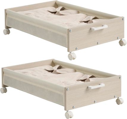 Entreposage de la vaisselle sous le lit Des tiroirs avec des conteneurs en bois lourds et un logo acceptable