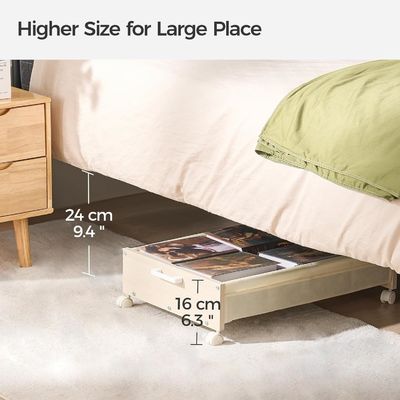 Entreposage de la vaisselle sous le lit Des tiroirs avec des conteneurs en bois lourds et un logo acceptable