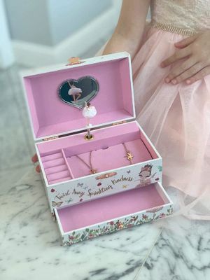 Boîte à musique Ballerina Boîte à bijoux en bois pour enfants et garçons Cadeau Boîte à jouets à manches