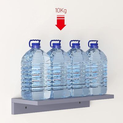 Étagère décorative de 2 étagères flottantes en bois de pin montées sur le mur pour le salon