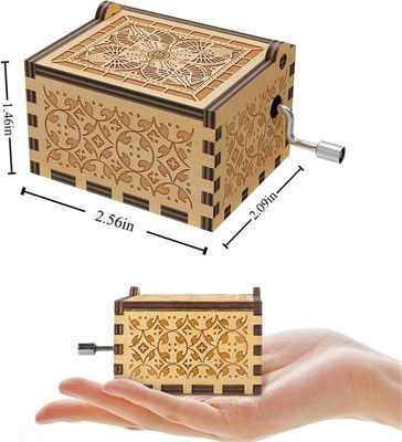 U R Mon Soleil Boîte à musique de tournesol Environnemental En bois gravé Laser coloré