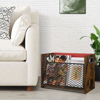 Décoration de la maison Bureau verni Panier de rangement pour lettres Livres Journaux