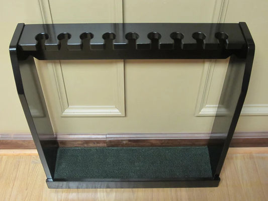 Plancher en bois fin noir ou support murale idéal pour l'affichage de clubs de golf Scotty Cameron rares