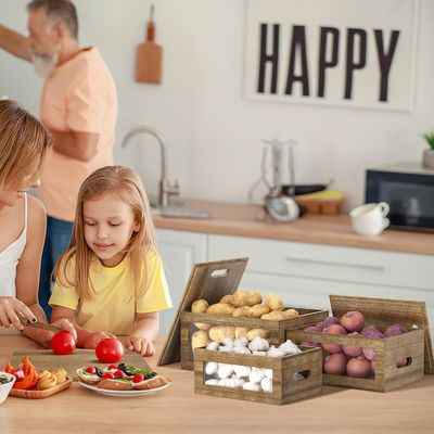 Gardez votre cuisine bien rangée avec ce récipient d'ail acrylique transparent pour fenêtre