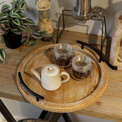 Accueil Restaurant Bar Hôtel Mariage plateau de bois de couleur simple avec poignée décorative