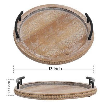 Accueil Restaurant Bar Hôtel Mariage plateau de bois de couleur simple avec poignée décorative