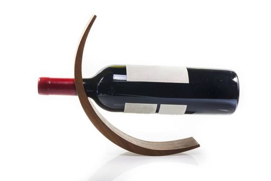 Service personnalisé de taille et de couleur pour l'estampage, l'impression, la manutention et le détenteur de bouteille en bois d'olivier