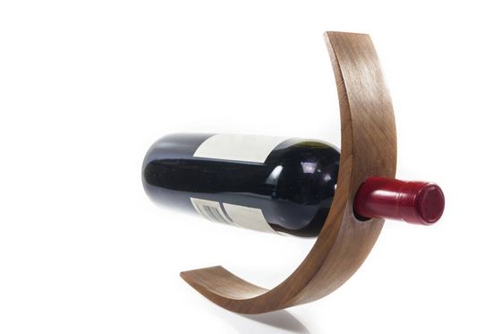 Service personnalisé de taille et de couleur pour l'estampage, l'impression, la manutention et le détenteur de bouteille en bois d'olivier