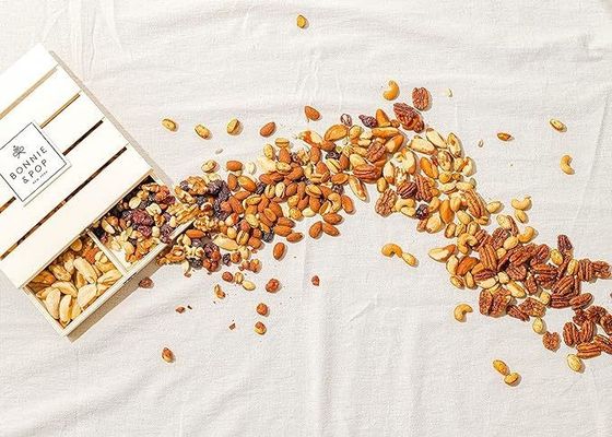 Logo personnalisé Acceptable Caisse en bois réutilisable pour le stockage et l'impression Gravure laser