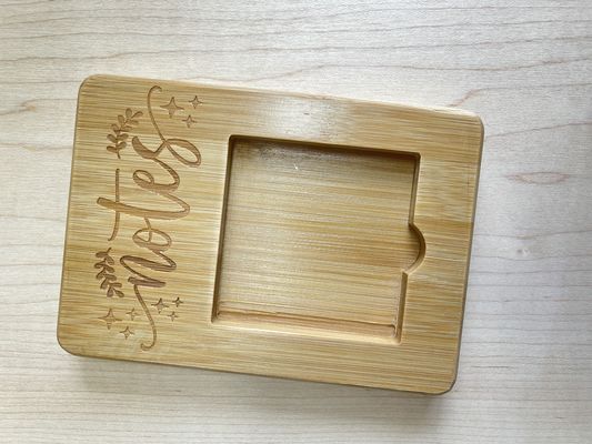 Dispenser de porte-auto en bois personnalisé en bambou pour bureau d'affaires