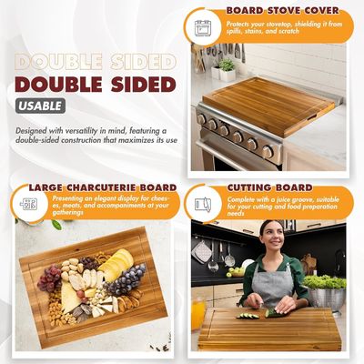 Couverture de poêle en bois pour les brûleurs à gaz et les poêles électriques 3 en 1