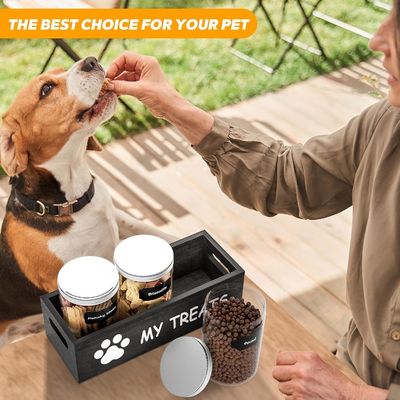 Conception fonctionnelle Organiseur étanche à l'air pour animaux de compagnie pour un accès et un stockage faciles 6.2*6.2*4.48