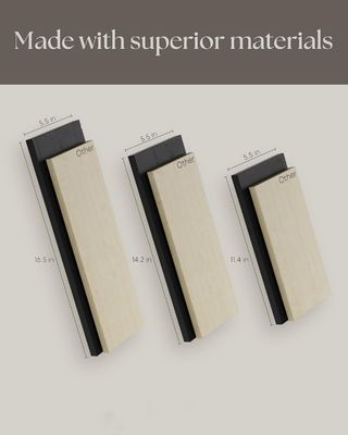 Ensemble de 3 étagères flottantes en bois rustique pour le stockage