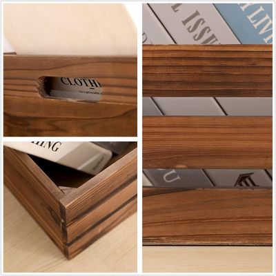 Décoration de la maison Ensemble personnalisé de 3 palettes en caisse en bois avec technique peinte