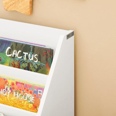 Étagère de livre en bois sculpté Étagère de livre Étagère de stockage Étagère d'affichage Organisateur pour enfants Enfants