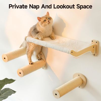 Meubles muraux en bois Cat Étagères avec couverture souple amovible lits Meubles de salon