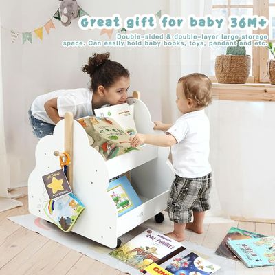 Conception fonctionnelle Rack de livres en bois multifonctionnel pour livres pour enfants