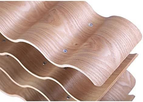 Étagère en bois massif personnalisée à 4 couches pour une installation facile