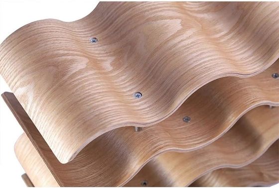 Étagère en bois massif personnalisée à 4 couches pour une installation facile