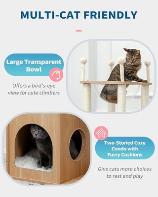 OEM ODM Acceptable Robuste château de Frisco Tour de l'arbre de chat moderne 51 Extra haut appartement de chat