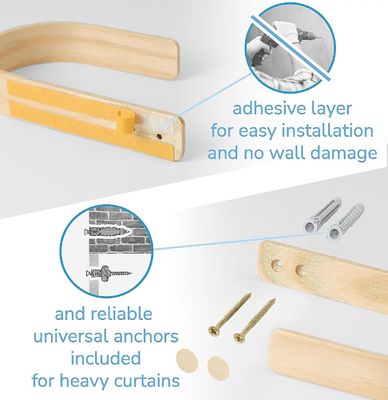 Des rideaux en bois sont conçus pour les anniversaires.