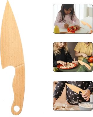 Logo personnalisé Couteaux en bois pour le jeu de simulation de nourriture Jouets d'apprentissage Outils personnalisés Taille
