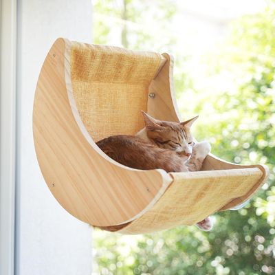 ISO9001 2008 Certifié FSCI BSCI étagères de lit à hamac pour chats montées avec des gobelets d'aspiration puissants