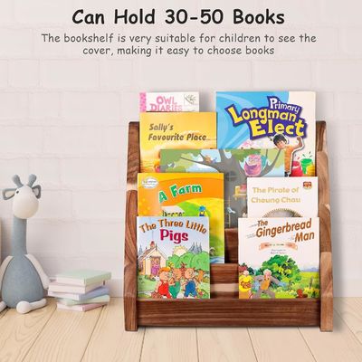 Design fonctionnel Montessori Étagère sculptée étagère en bois pour la salle de classe des enfants