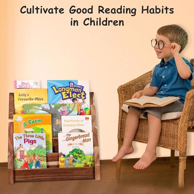 Design fonctionnel Montessori Étagère sculptée étagère en bois pour la salle de classe des enfants