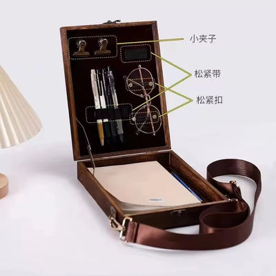 Commande sur mesure Boîte de peinture multifonctionnelle en bois Paulownia avec stockage Prix compétitif