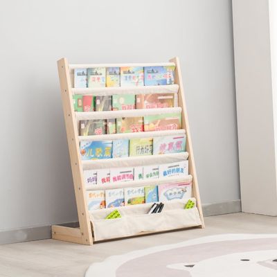 Étagère de livres pour enfants de 6 niveaux pour la chambre à coucher Étagère de produits en bois Étagère de stockage de livres Affichage