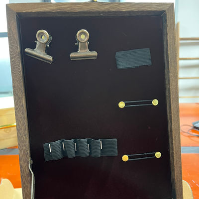 Commande sur mesure Boîte de peinture multifonctionnelle en bois Paulownia avec stockage Prix compétitif