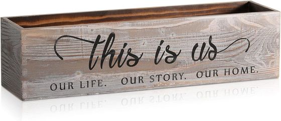 Boîte de plantation en bois rectangulaire pour les pièces centrales rustiques Logo personnalisé Acceptable