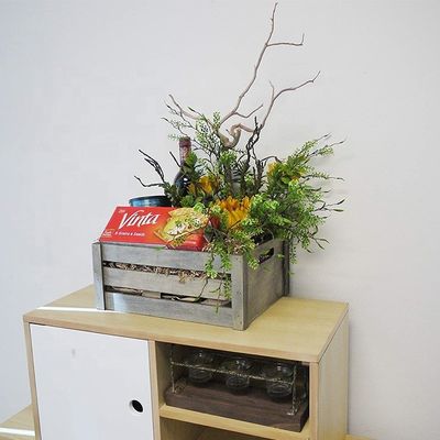 Ensemble de 3 caisses en bois avec poignées de corde