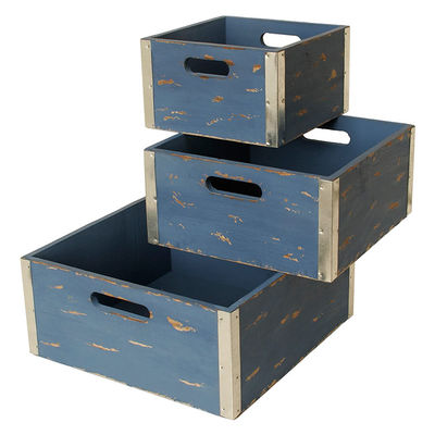 Europe Caractéristique régionale Boîte cadeau en bois de pin personnalisée Cages à vin pour le stockage gratuit d'échantillons