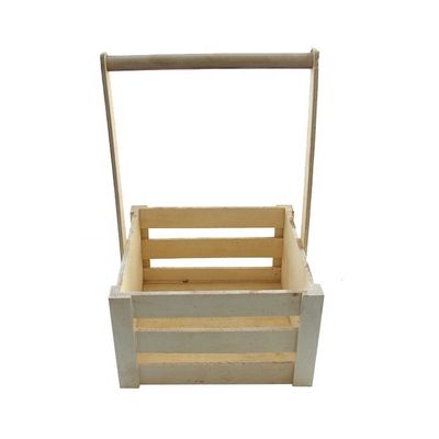 Corbeilles de stockage de pin en bois ancien sur mesure pour l'organisation de fruits portables