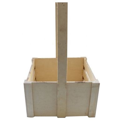 Corbeilles de stockage de pin en bois ancien sur mesure pour l'organisation de fruits portables