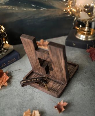 Étagère téléphonique en bois pour cadeaux d'anniversaire personnalisés