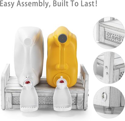 Transformez votre buanderie avec ce détergent en bois monté sur le mur