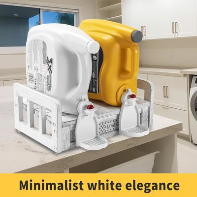 Transformez votre buanderie avec ce détergent en bois monté sur le mur