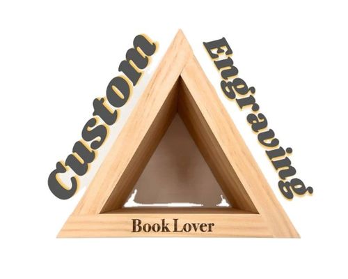 Tableau à livres en bois personnalisé type de bois pour les autocollants