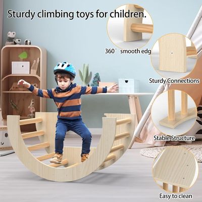 Économisez de l'espace Jouets en bois Arc d'escalade pour table sensorielle et porte-entrepôts