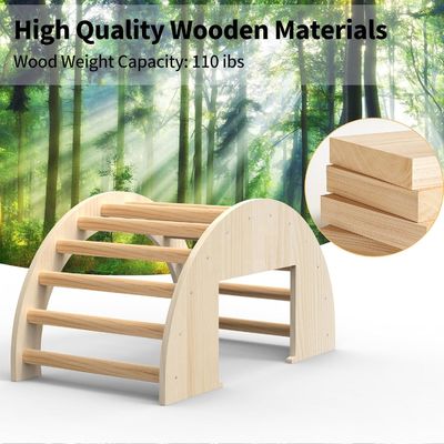 Économisez de l'espace Jouets en bois Arc d'escalade pour table sensorielle et porte-entrepôts