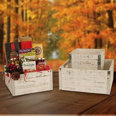 Caisses de pommes en bois non finies pour l'artisanat Ensemble de 3 caisses d'impression de forme personnalisée