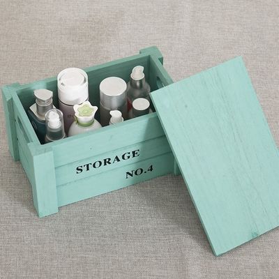 Caisses de nidification de serviettes en bois Rustique Petits caisses en bois de pin pour affichage à domicile rustique
