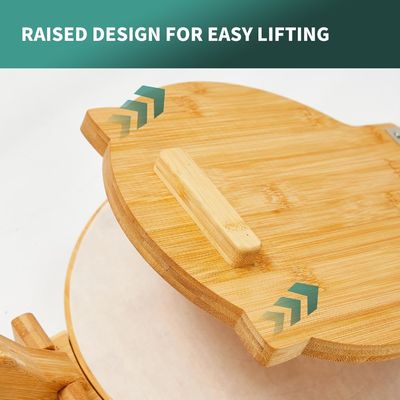 10 pouces de diamètre de bambou Tortilla Press Maker personnalisé pour les tortillas mexicaines maison