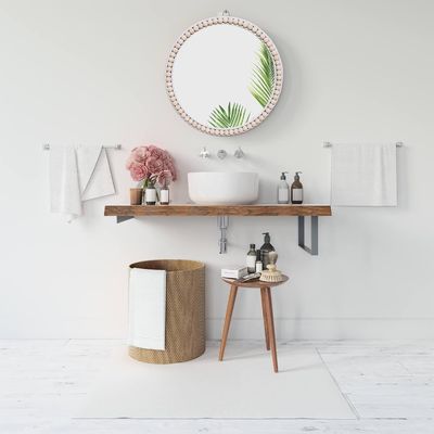 Hôtel maison décoration de salle de bains Perles de bois maison décorative mur suspendu pour chambre d'enfant