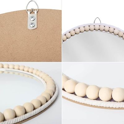 Hôtel maison décoration de salle de bains Perles de bois maison décorative mur suspendu pour chambre d'enfant